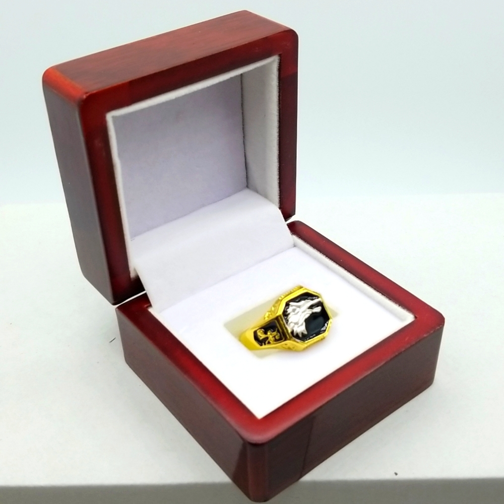 Mans Wolf Ring - image 2